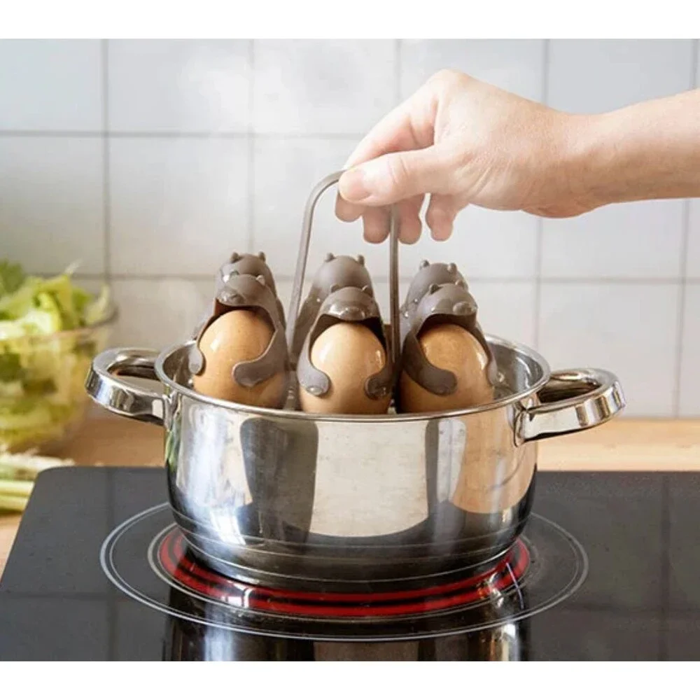 Eggbears - Cook, Serve, Store Egg Holder  - 6 eggs (NEW)